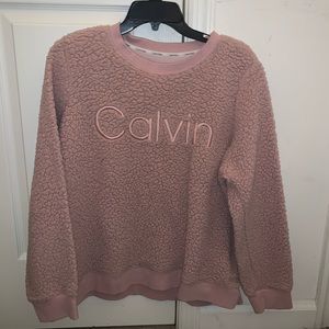 Calvin Klein Pink Fluffy Sweater